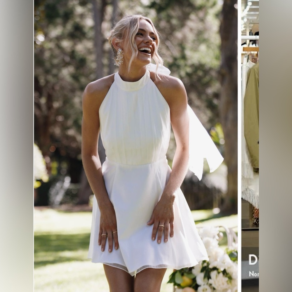 Anya Tulle Halter Mini Dress